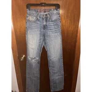 Cinch Ian Men’s Light Blue Jeans Size 28x 36 Y2K 100% Cotton